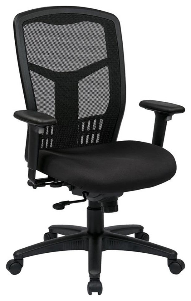 ProGrid High Back Black Managers Office Chair with adjustable Arms