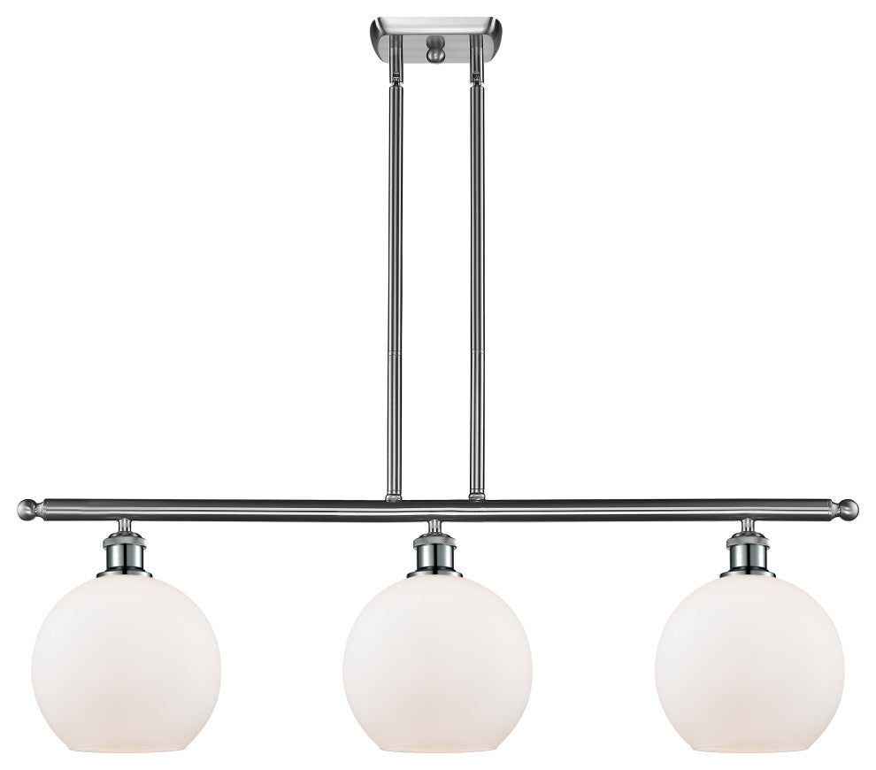 Innovations Lighting 516-3I-SN-G121-8-LED Athens 3 Light 36" Island Light