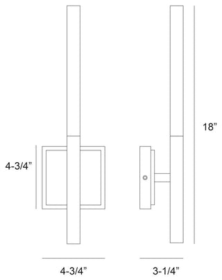 Benicio 2-Light Vanity, Polished Nickel