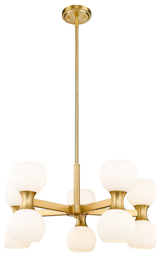 Z-LITE 10-Light Chandelier, Modern Gold