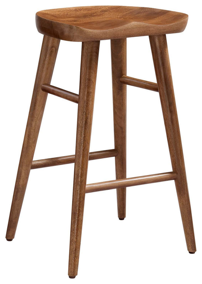 Saville Backless Wood Counter Stools - Set of 2