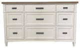 Queen Platform Bed With Dresser and Mirror, King