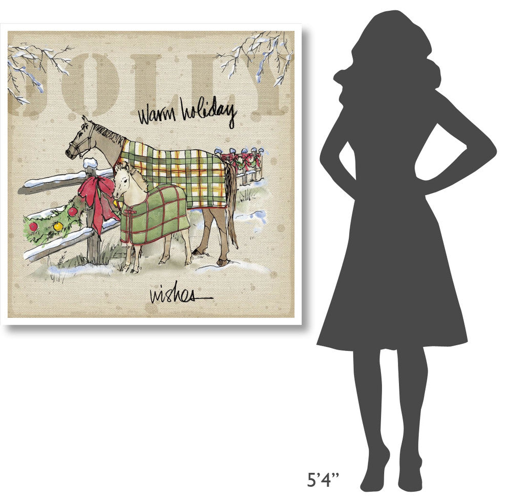 "Country Christmas II" Digital Paper Print by Anne Tavoletti, 42"x42"
