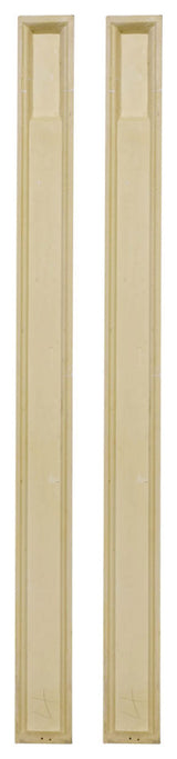 6"W x 104"H x 2 1/4"D with 16" Attached Plinth, Fluted Pilaster (each)