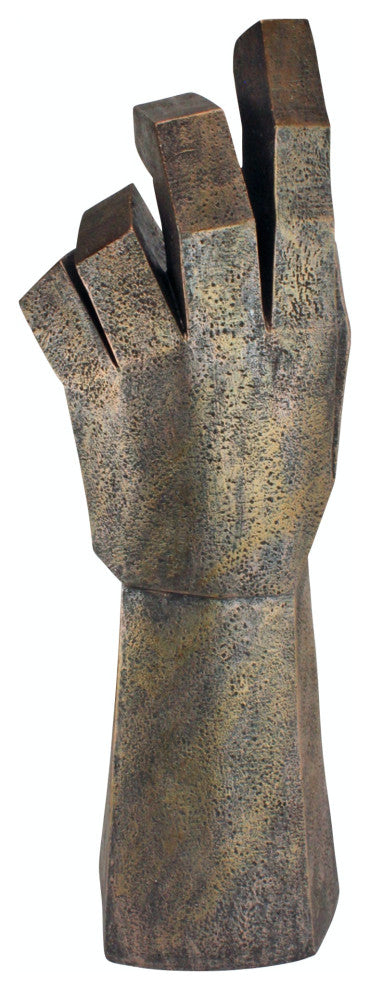 Freedom Rising Modern Cubist Hand Statue