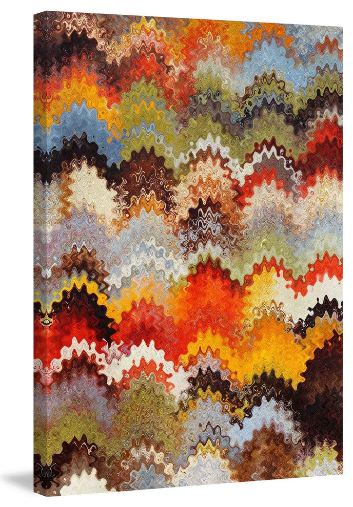 "Wavy Blends II" Painting Print on Canvas by Irena Orlov