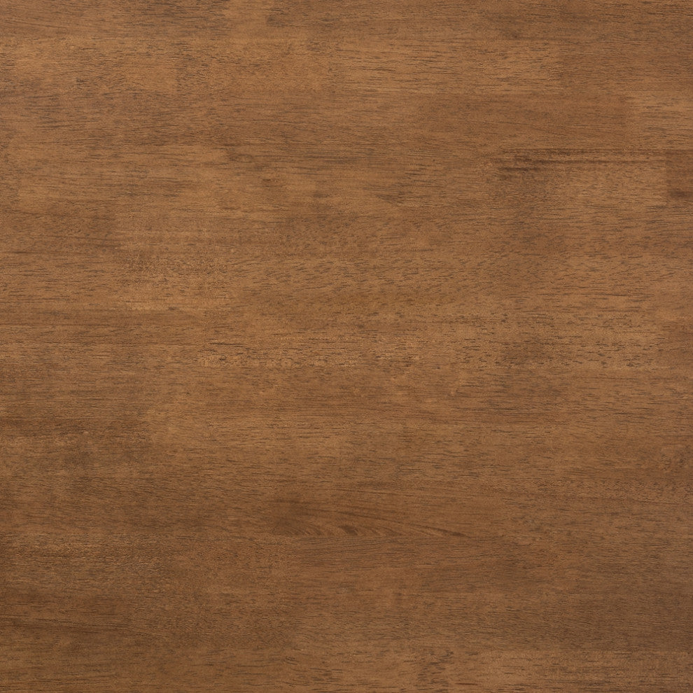 Traditional Transitional Walnut Brown Finished Rectangular Wood Coffee Table