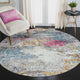 Montana Lizette Area Rug, Blue, 7'6" x 7'6"R, Abstract