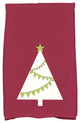 Garland Tree Holiday Geometric Print Kitchen Towel, Cranberry