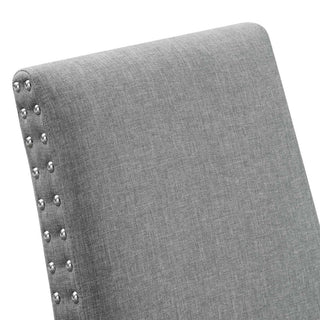Parcel Dining Upholstered Side Chair, Light Gray