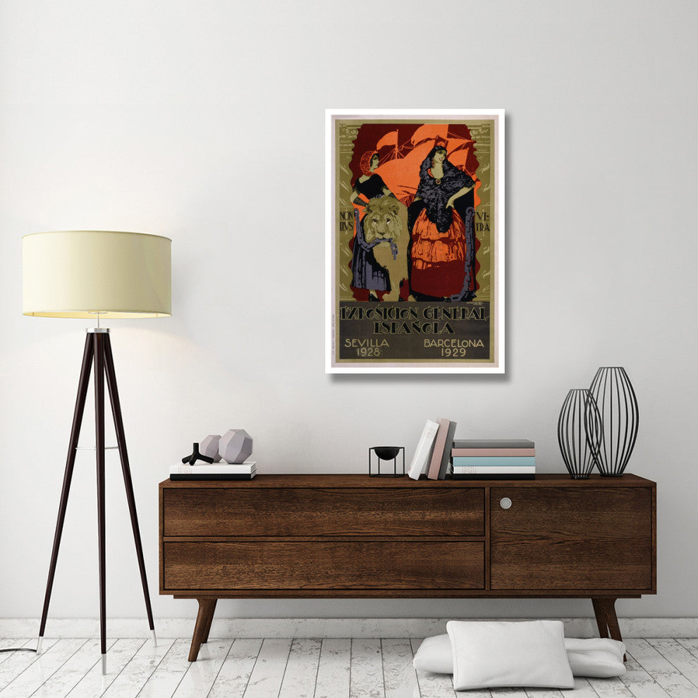 "Exposicion General EpaÃ±ola" Print by Francisco Hohenleiter De Castro, 31"x46"