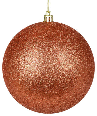 Vickerman 3" Coral Glitter Ball Ornament, 12 per Bag