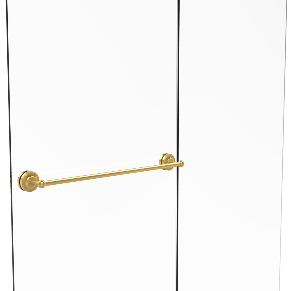 Prestige Regal 30" Shower Door Towel Bar, Unlacquered Brass