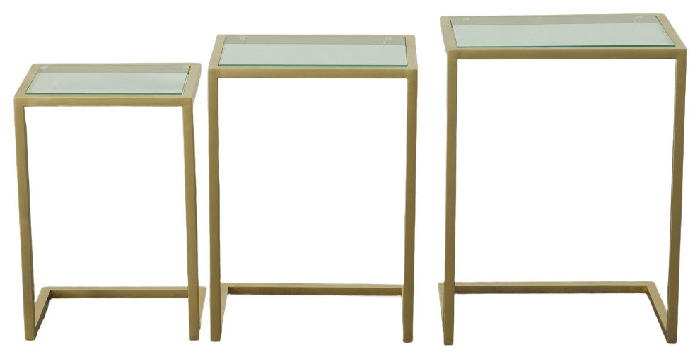 Easton Nesting Table Set, Gold