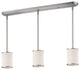 Zlite 183-6-3 3-Light Island/Billiard, White Linen