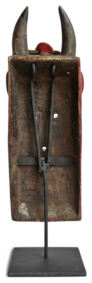 Consigned Red Toma Mask on Stand