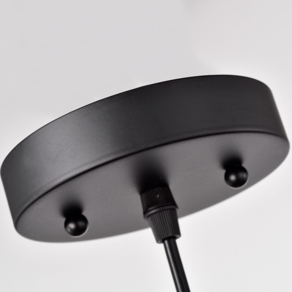 Walter Industrial 1 Light Textured Black Mini Pendant Ceiling Fixture 10" Wide