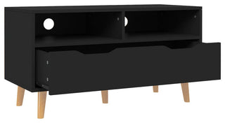 vidaXL TV Stand TV Console Sideboard TV Unit Media Unit Black Engineered Wood