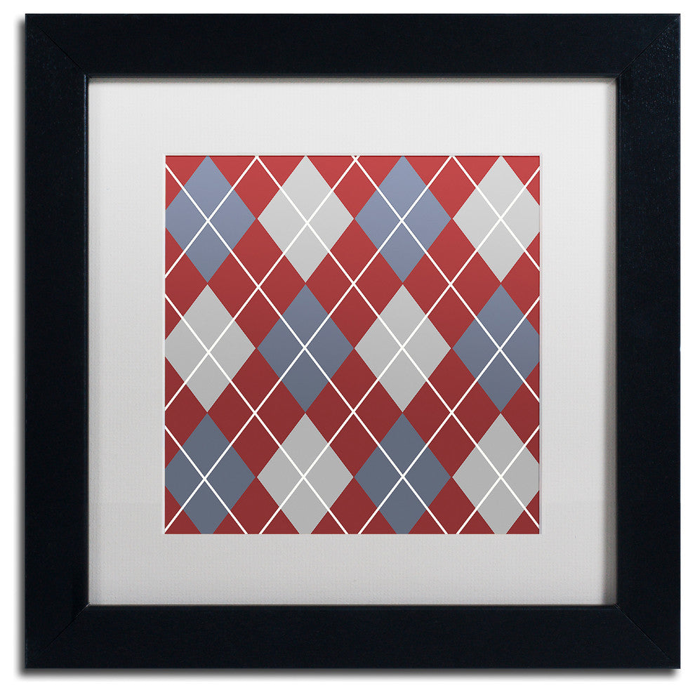 Color Bakery 'Set 1 A' Matted Framed Art, Black Frame, White Mat, 11x11