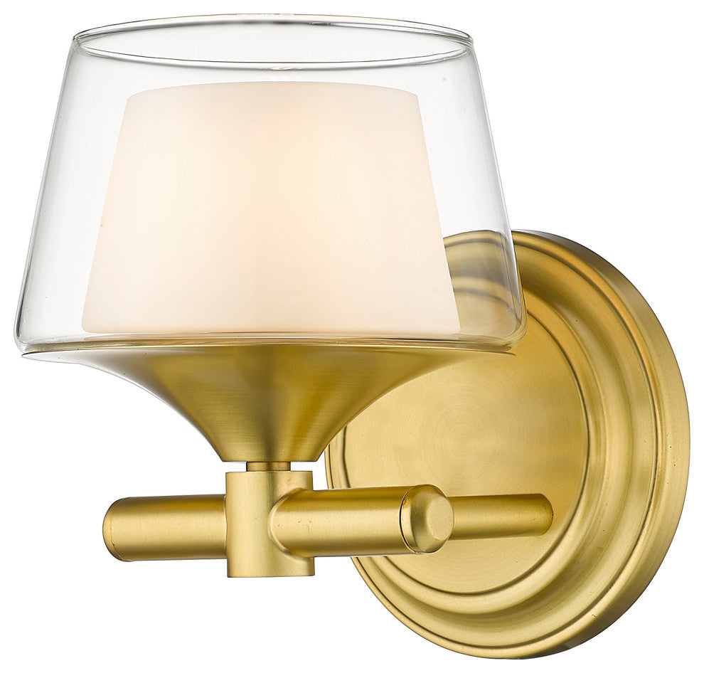 Innovations 311-1W-SG-CLW-LED 1-Light Bath Vanity Light, Satin Gold