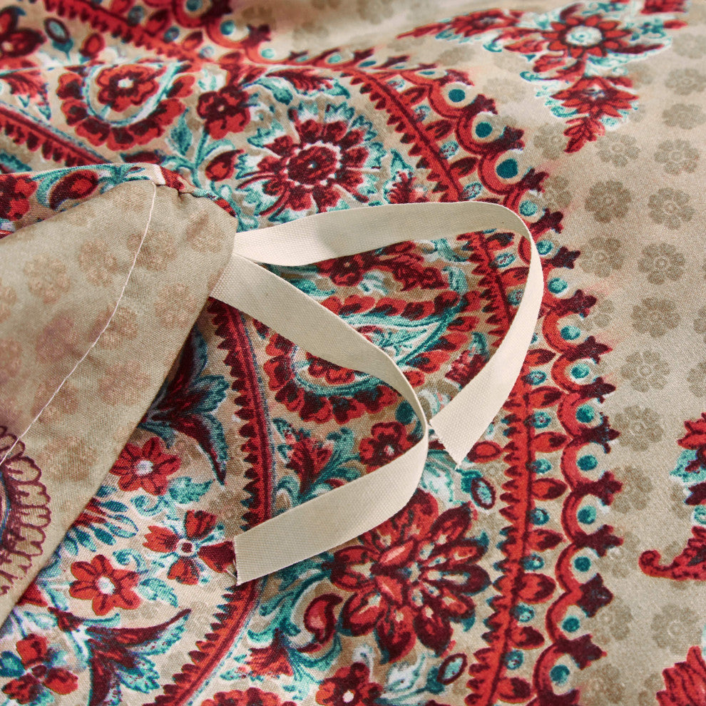 Tache Bohemian Chic Mandala Paisley Duvet Cover, Queen