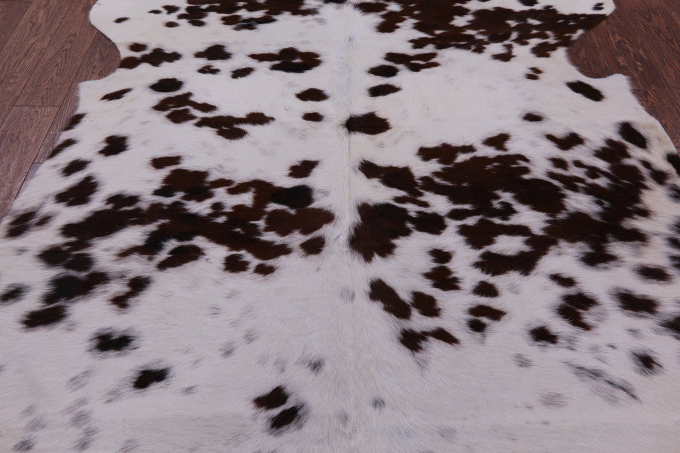 7' 1" X 6' 4" Organic Natural Hair-On Cowhide Area Rug C1715