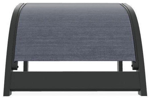 Adirondack Sling Outdoor Ottoman, Augustine Denim/Graphite