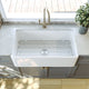 Grove 33"L x 18"W Farmhouse Sink Fireclay White Kitchen Sink
