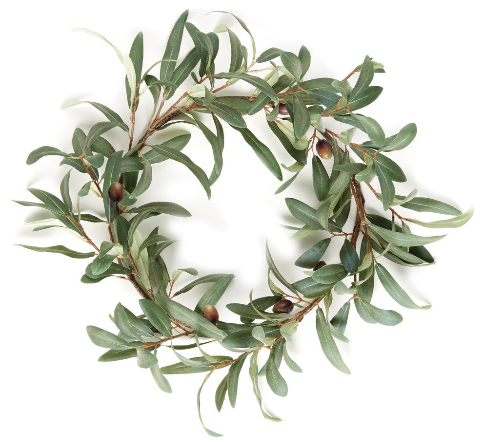 Olive Wreath With Olives 16"