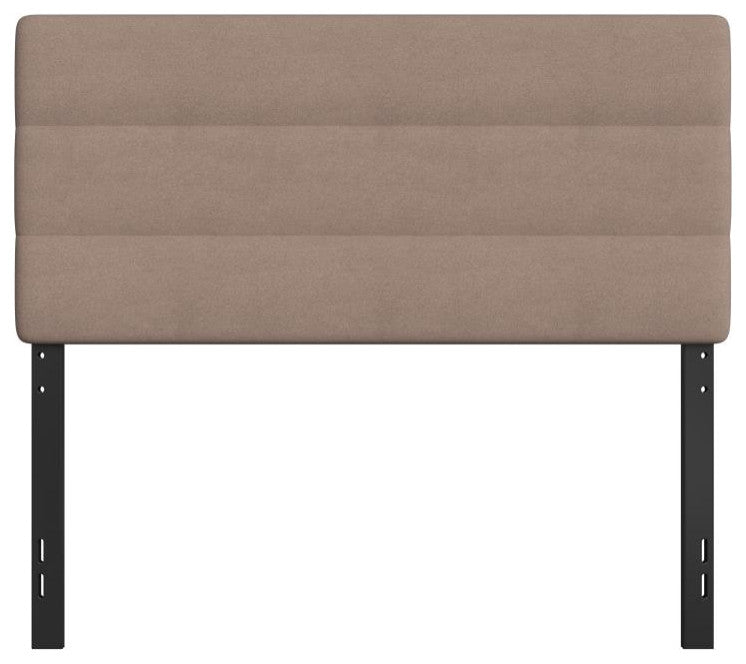 Paxton Stitched Upholstered Adjustable Height Headboard, Taupe, Full