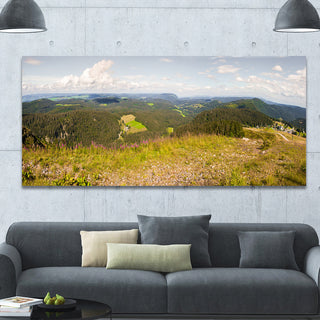 Black Forest Germany Panorama, Landscape Canvas Art Print, 60"x28"