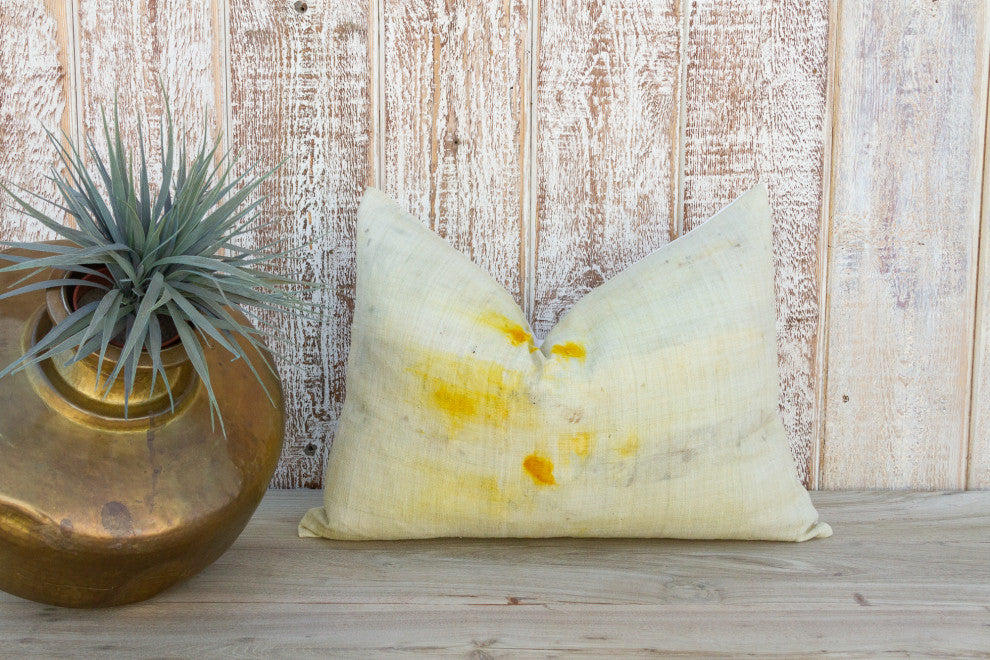 Birinchi Tie Dyed Organic Silk Lumbar Pillow