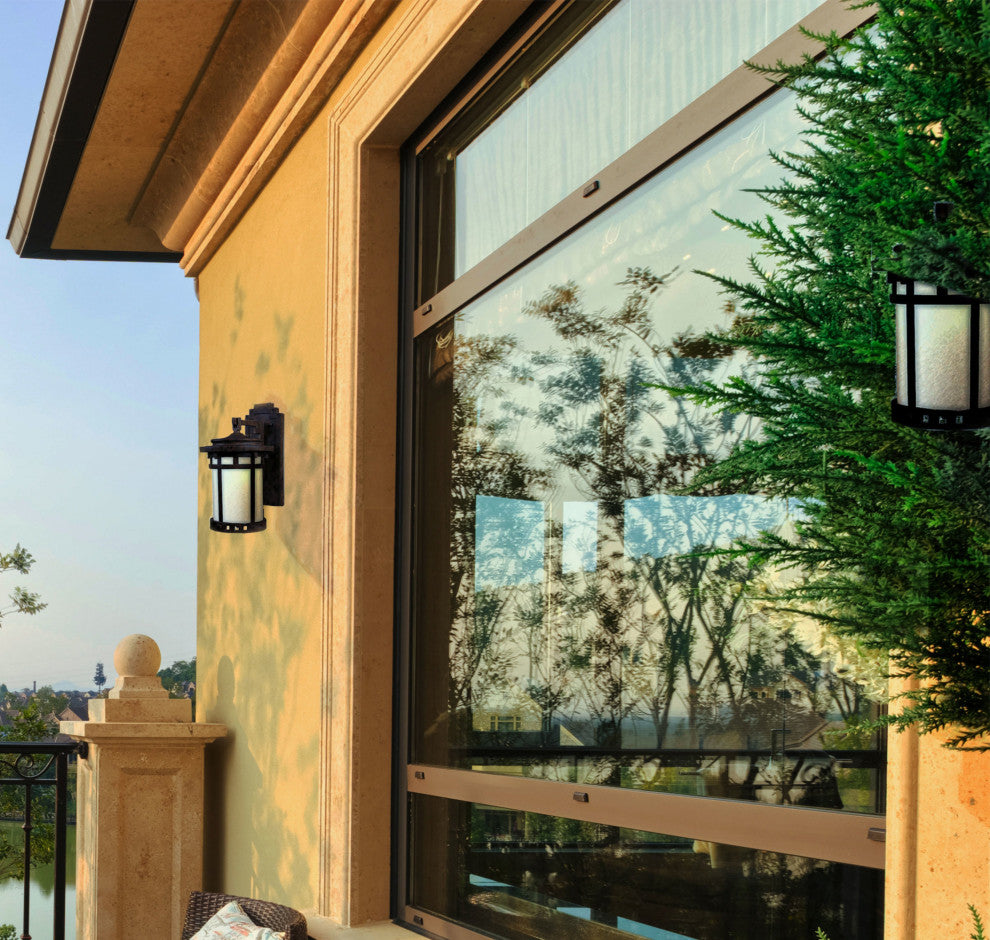 Maxim 3143 Santa Barbara 13" 1 Light Wall Sconce - Sienna / Mocha Glass