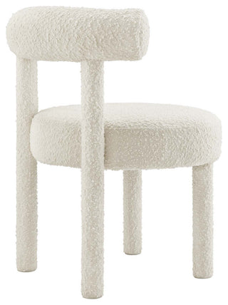 Toulouse Boucle Fabric Dining Chair - Ivory