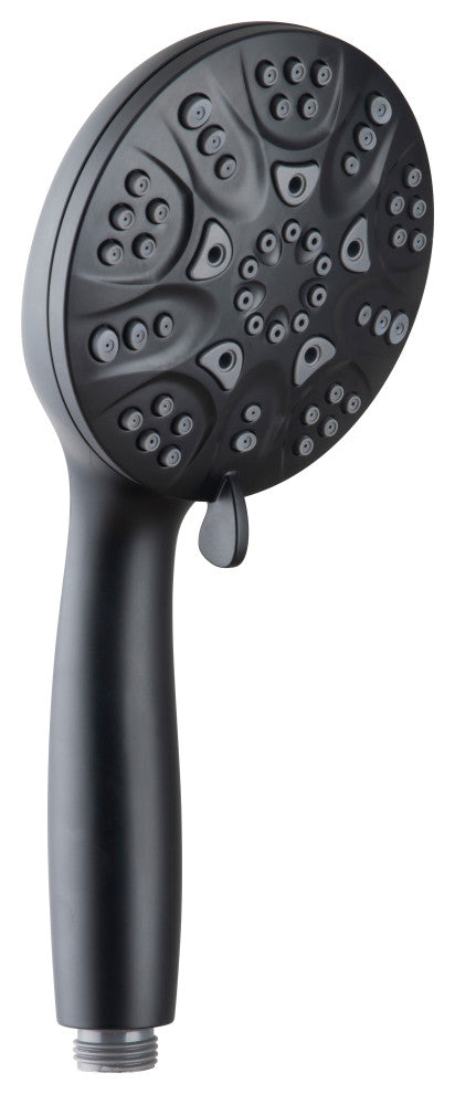 No-Drill Conversion Slide Bar Shower Head With Diverter, Matte Black