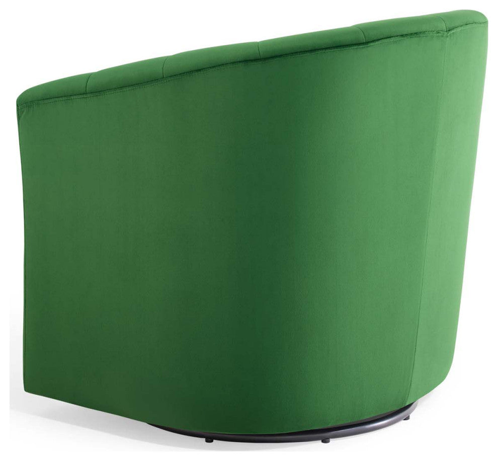 Armchair Accent Chair, Velvet, Green, Modern, Living Lounge Hotel Hospitality