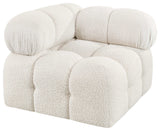 Ames Boucle Fabric Modular Chair, Cream, Corner Chair