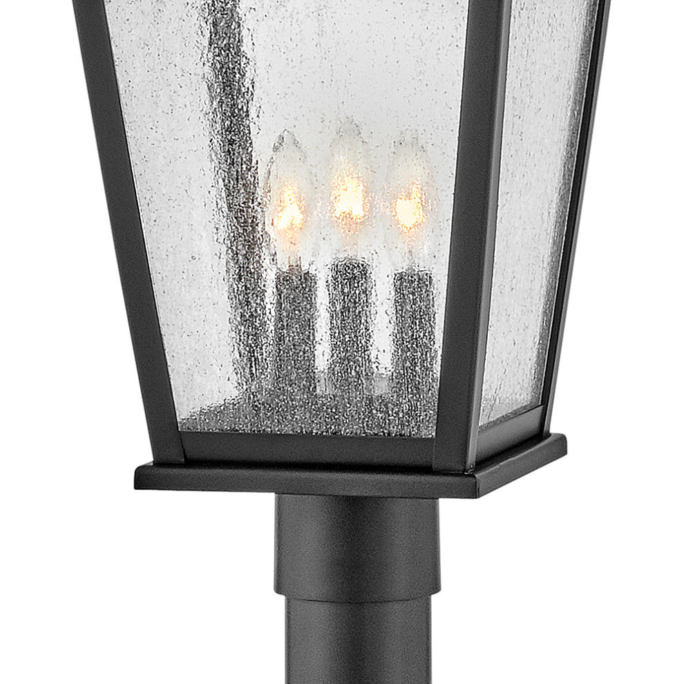 Hinkley Kingston Large Post Top Or Pier Mount Lantern, Black
