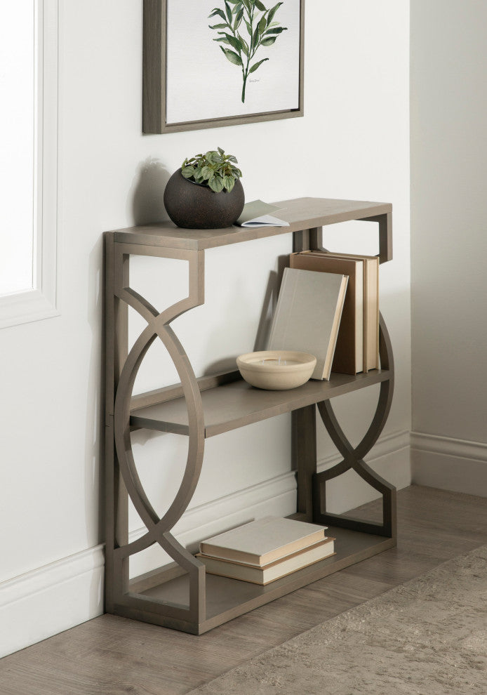 Raines Wood Wall Shelf, Gray 25x8x28