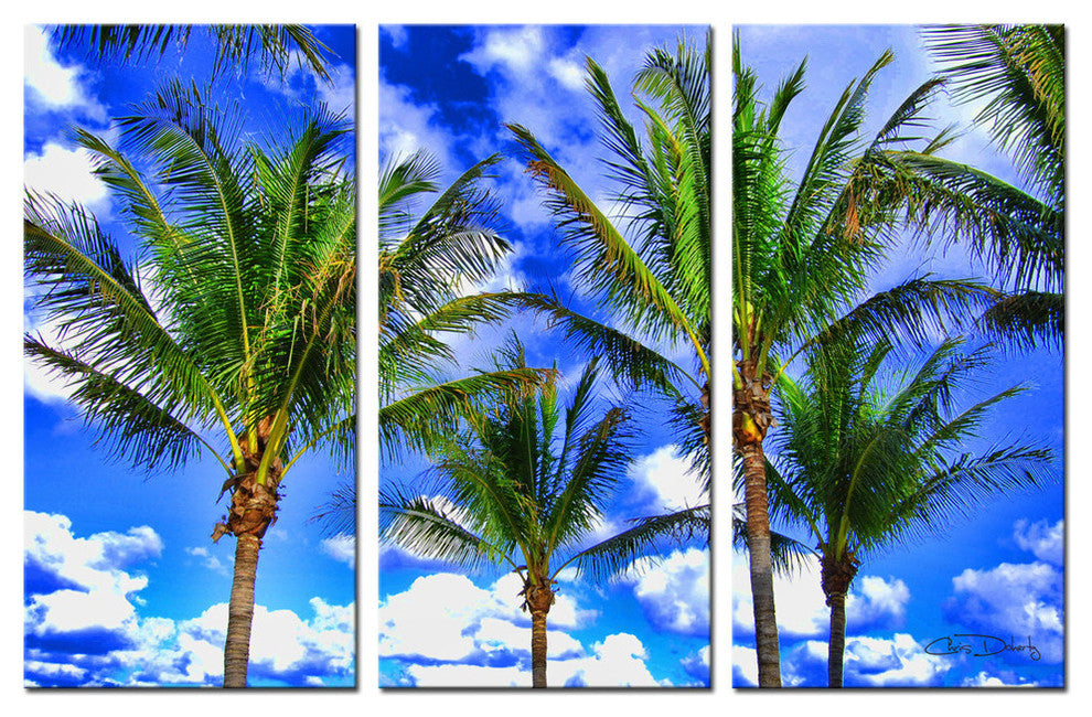 Ready2hangart 'Shady Palms' 3-piece Canvas Wall Art