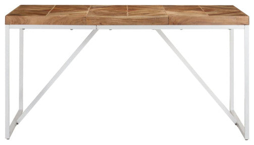 vidaXL Dining Table Kitchen Dining Room Table Solid Acacia and Mango Wood