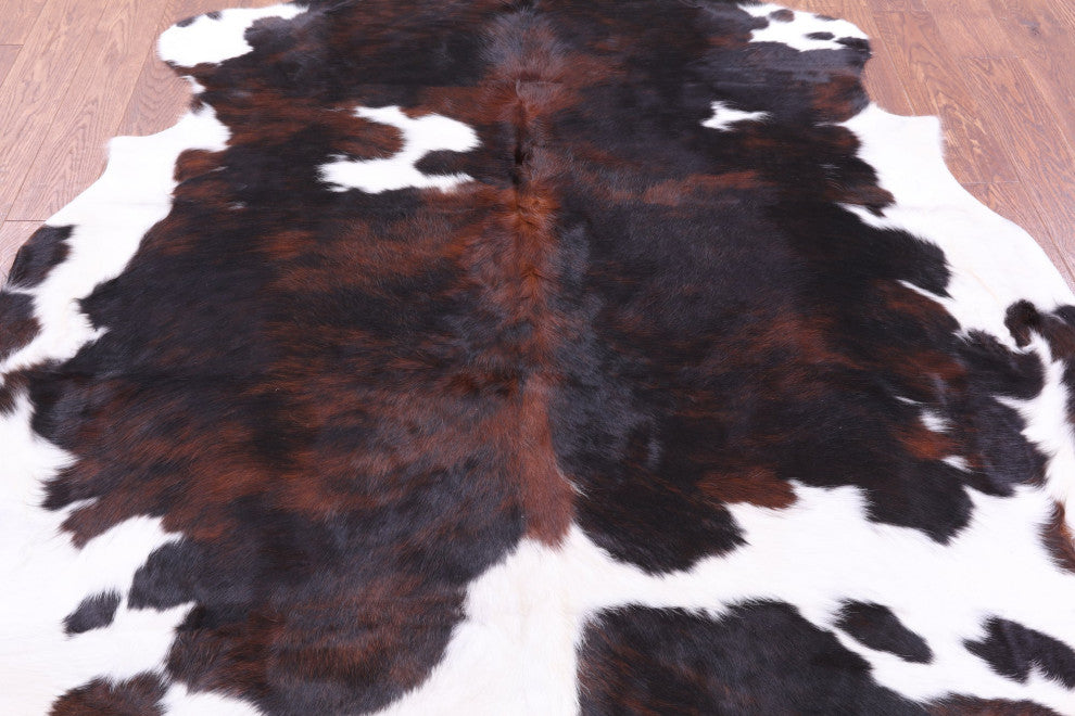 Organic Natural Hair-On Cowhide Area Rug 7' 2" X 6' 3" C1503