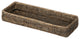 La Jolla Handwoven Elongated Rattan Vanity Tray, Black-Wash