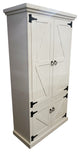 Barn Style Armoire / Kitchen Pantry, Bright White