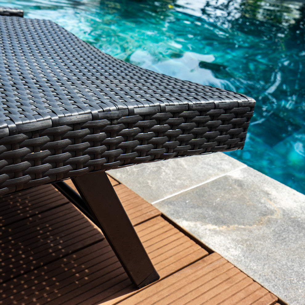 Faro Chaise Lounge - Black