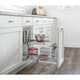 Two-Tier Bottom Mount Pull Out Steel Wire Organizer, 9"