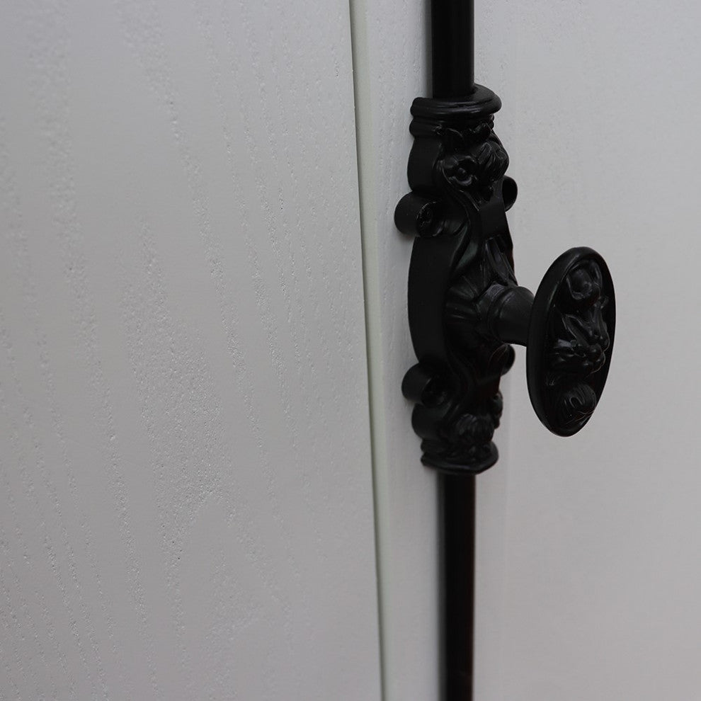 30" Single Vanity, Glacier Ash, Black Galaxy Top, Round Sink