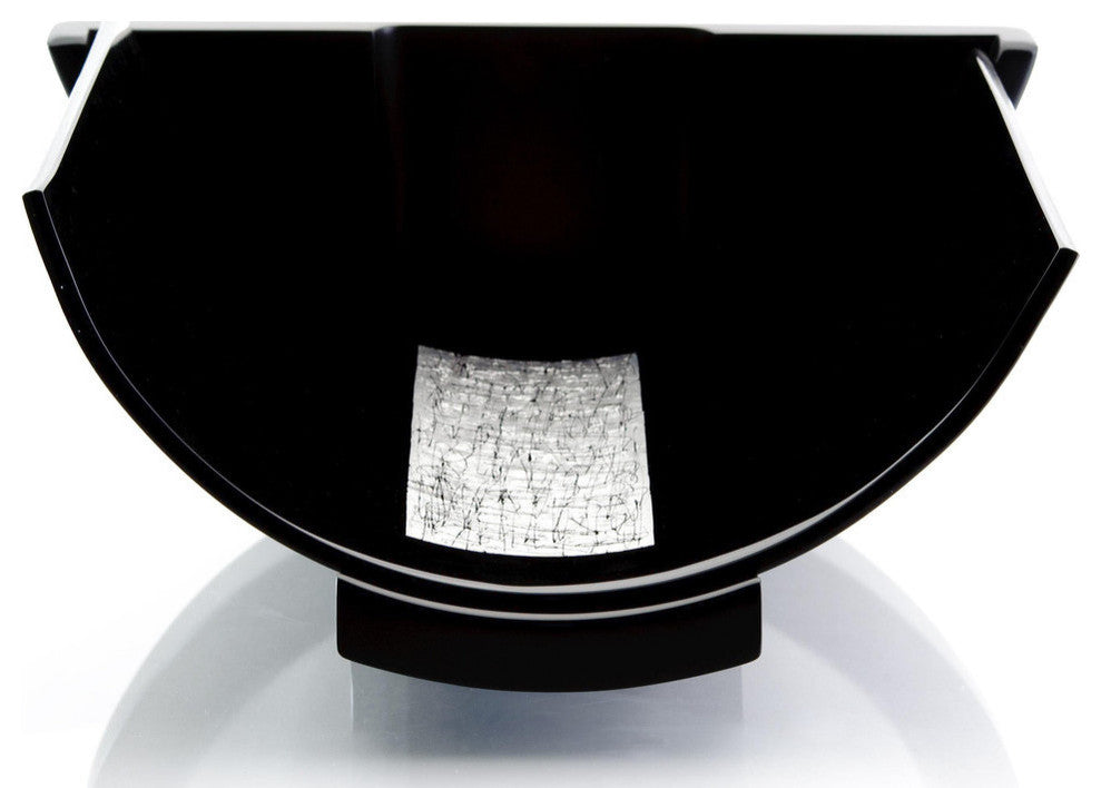 Marco Calla Vessel Sink, Black and Silver