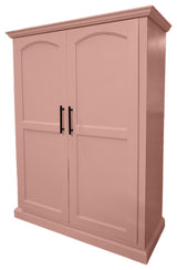 Modern Extra Wide Solid Wood Kitchen Pantry, Summer Sage