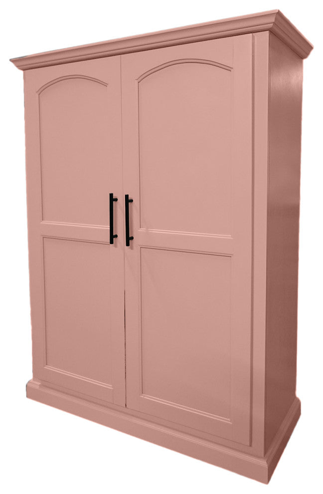 Modern Extra Wide Solid Wood Kitchen Pantry, Summer Sage